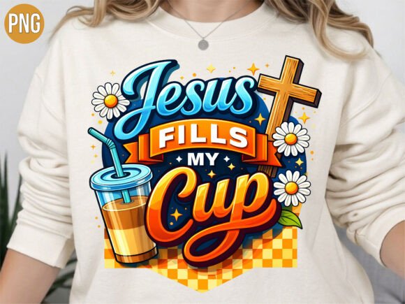 Christian Coffee Daisy Faith T-Shirt Design