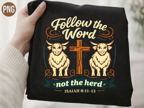 Christian Sheep Cross Jesus Bible PNG for T-Shirt Designs