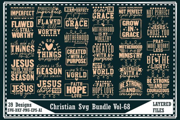 Christian Svg Bundle Vol-68 for T-Shirt Designs
