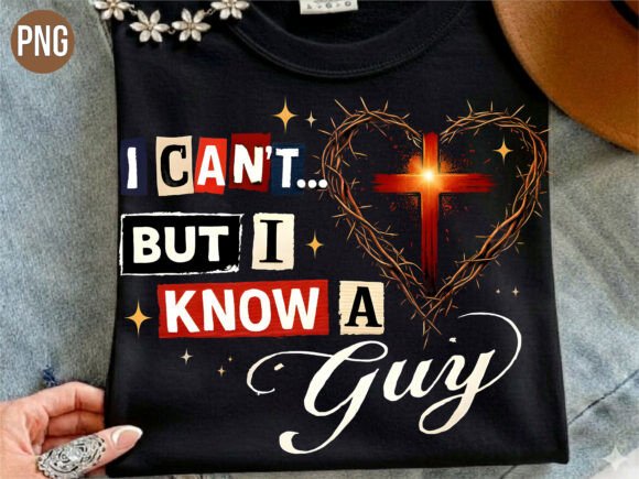 I Know a Guy Christian Cross Shirt PNG for T-Shirt Designs
