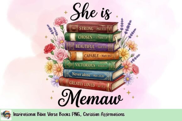 Inspirational Bible Verse Books PNG for T-Shirt Designs