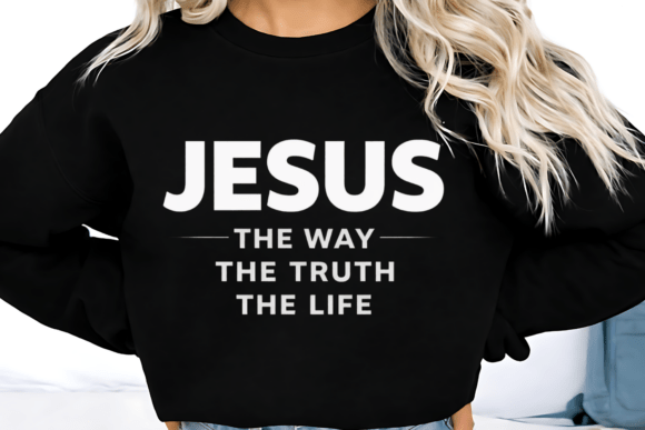 Jesus the Way Christian Bible Verse PNG for T-Shirt Designs