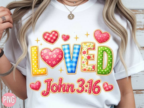Loved Bible Verse Heart Christian PNG